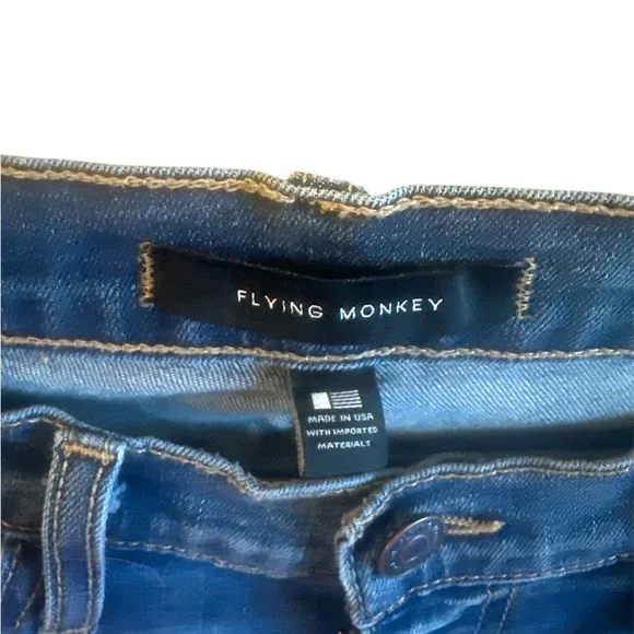 Flying Monkey Mid Rise Flare Stretch Jean Womens Size 29 - Picture 9 of 15